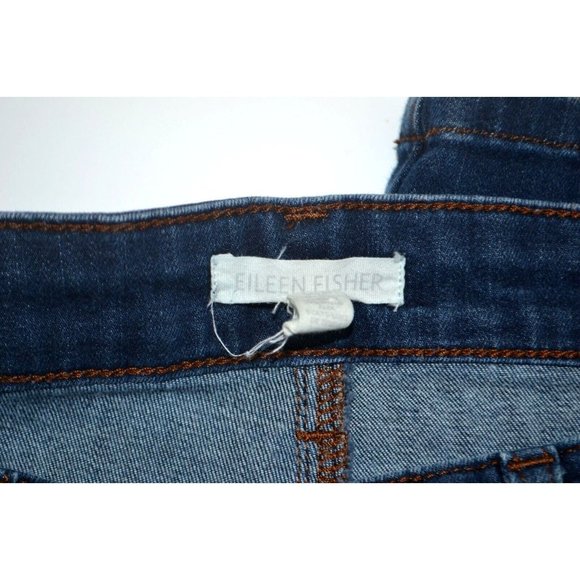 EILEEN FISHER Women's 5 Pocket Jeans SIZE 10 Dark Wash - Picture 6 of 6